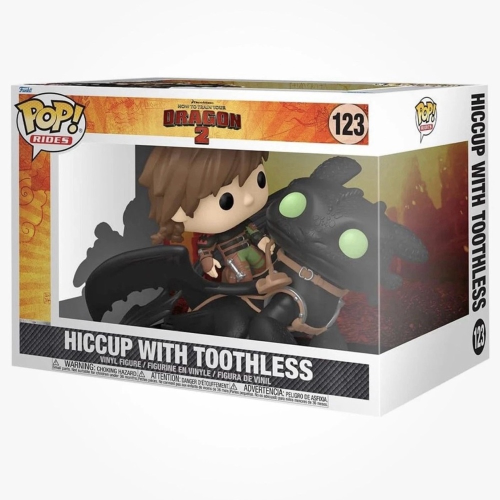 Funko POP! Rides Deluxe How To Train Your Dragon 2 Hiccup with Toothless Figure
